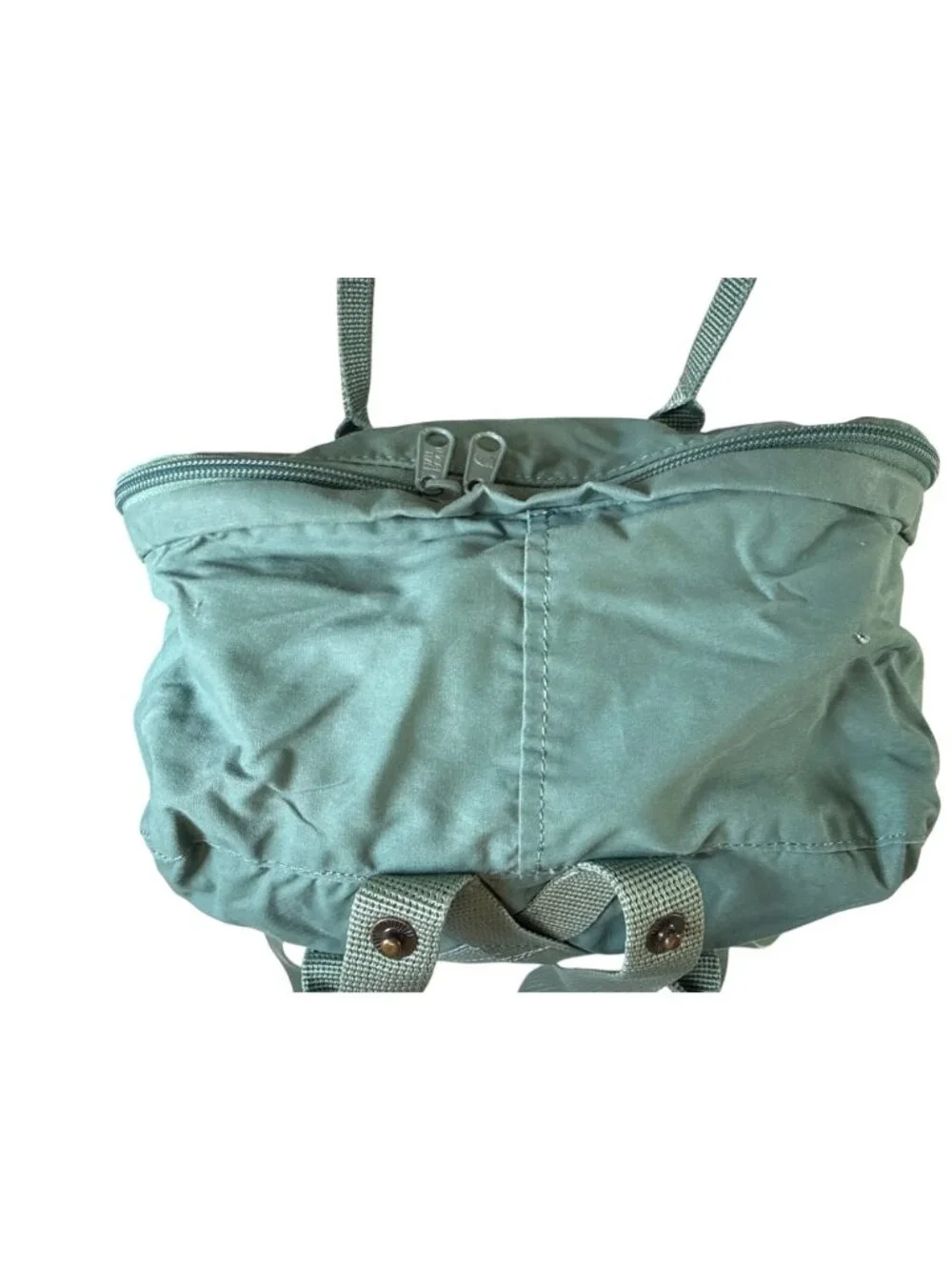 Fjallraven Kanken Classic Backpack in Frost Green Convertible Swedish GUC P7 13